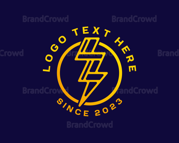 Fast Lightning Pattern Logo