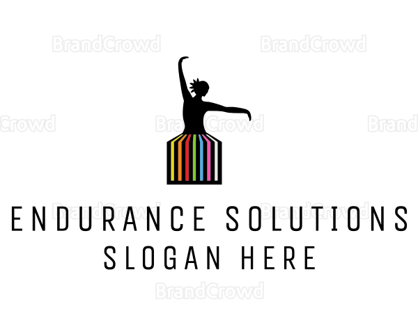 Ballerina Dancer Performance Logo