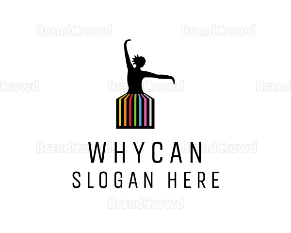 Ballerina Dancer Performance Logo