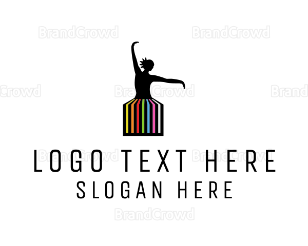 Ballerina Dancer Performance Logo