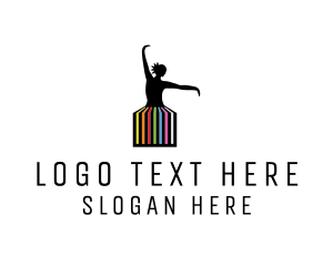 Tutu - Ballerina Dancer Performance logo design