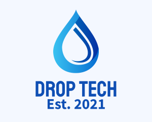 Drop - Blue Water Drop logo design