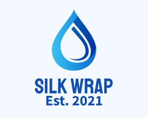 Blue Water Drop logo design