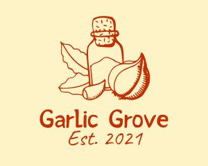 Garlic - Onion Powder Bayleaf logo design