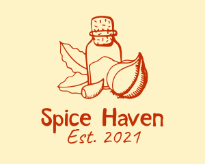 Spices - Onion Powder Bayleaf logo design