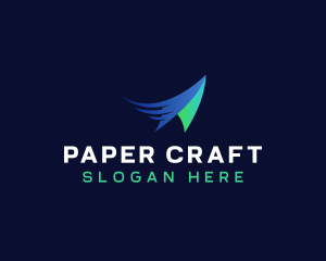 Flight Paper Plane logo design