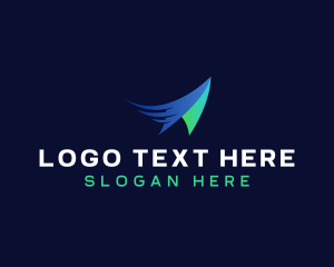 Flight Paper Plane Logo