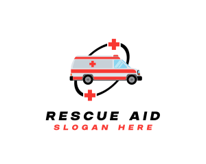 Rescue - Medical Emergency Ambulance logo design