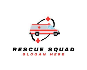 Rescue - Medical Emergency Ambulance logo design