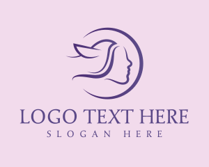 Human - Abstract Dove Human Head logo design