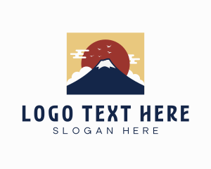 Outdoor - Mountain Peak Summit logo design