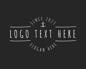 Scribble - Anchor Marine Business logo design