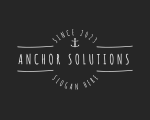 Anchor Marine Business logo design