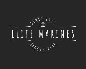 Anchor Marine Business logo design