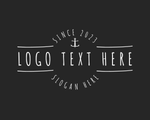 Handwriting - Anchor Marine Business logo design