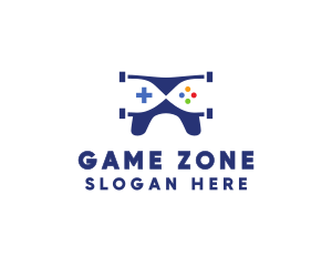 Nintendo - Console Drone Gaming logo design