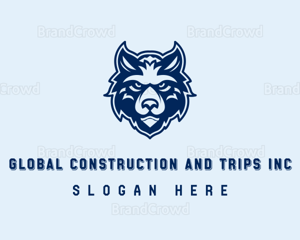Wolf Canine Head Logo
