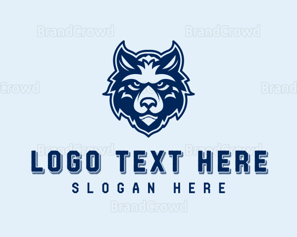 Wolf Canine Head Logo