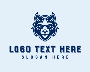Wolf - Wolf Canine Head logo design