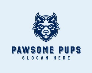Wolf Canine Head logo design