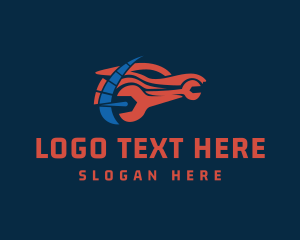 Automobile - Car Wrench Automobile logo design