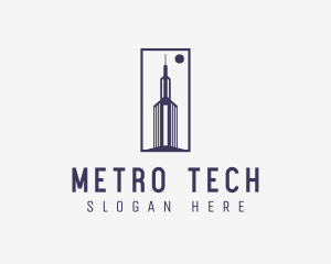 Metro - Tower Architecture Building logo design