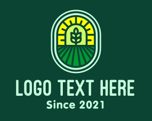 Plantation - Agricultural Farm Field logo design