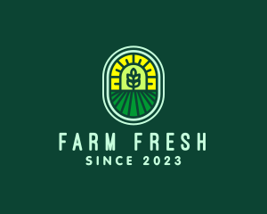 Agricultural Farm Field logo design