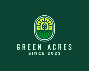 Farming - Agricultural Farm Field logo design