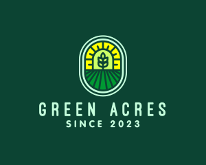 Agricultural Farm Field logo design