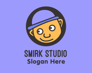 Smirk - Bowler Hat Boy logo design