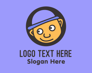 Teenager - Bowler Hat Boy logo design
