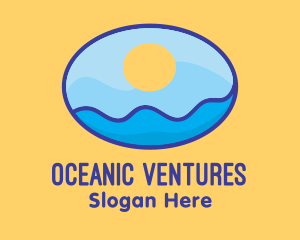 Sun Ocean Egg logo design