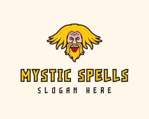 Warlock - Wizard Man Avatar logo design