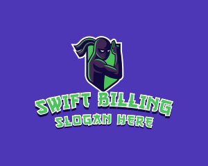 Swift Ninja Warrior logo design