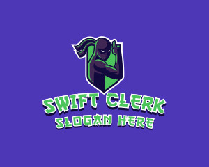 Swift Ninja Warrior logo design