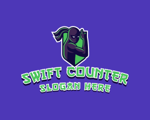 Swift Ninja Warrior logo design