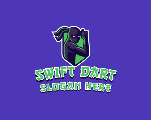 Swift Ninja Warrior logo design