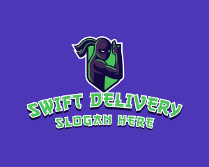 Swift Ninja Warrior logo design