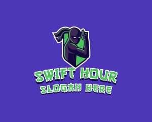 Swift Ninja Warrior logo design