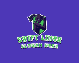 Swift Ninja Warrior logo design