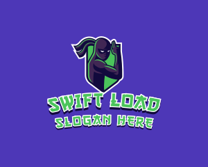 Swift Ninja Warrior logo design