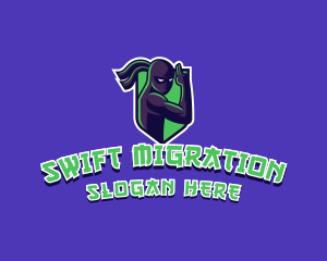 Swift Ninja Warrior logo design