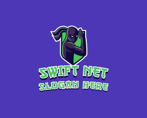 Swift Ninja Warrior logo design