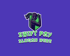 Swift Ninja Warrior logo design