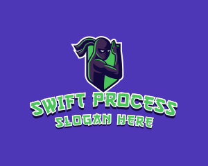 Swift Ninja Warrior logo design