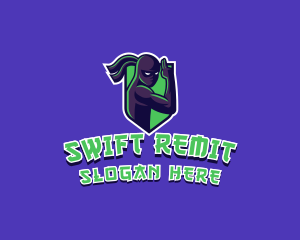 Swift Ninja Warrior logo design