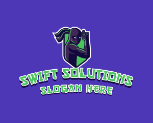 Swift Ninja Warrior logo design