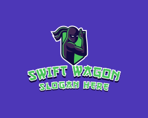 Swift Ninja Warrior logo design