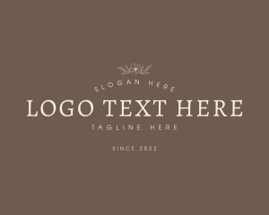 Generic Luxury  Brand Wordmark Logo